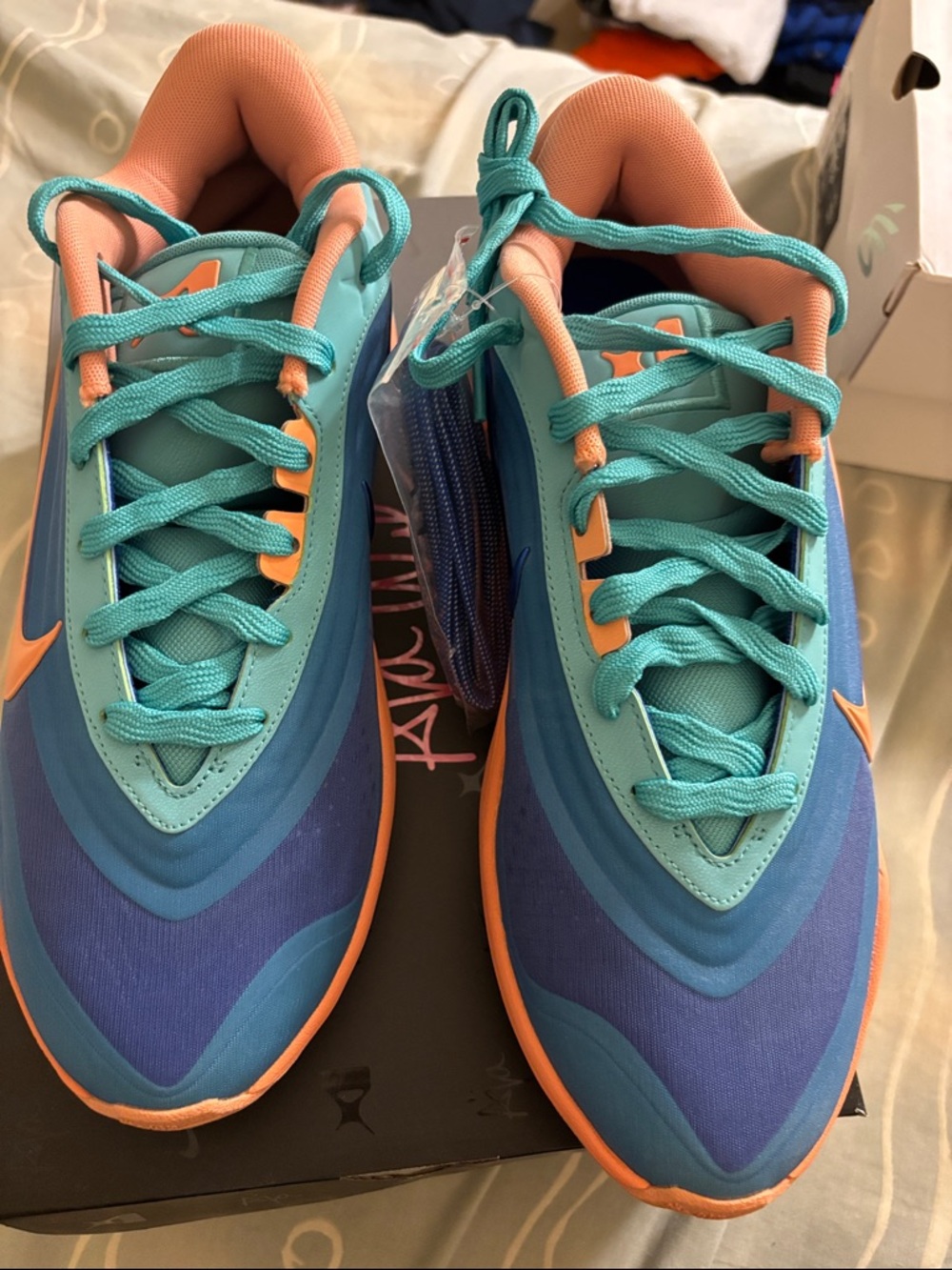 Nike Teal & Coral Men's/Women's Gradient Running Shoes